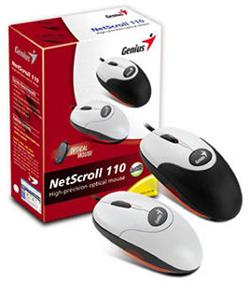 GENIUS myš NETSCROLL 110,Black,PS/2,retail