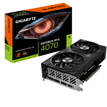 GIGABYTE RTX™ 4070 WINDFORCE 2X OC 12G/OC/12GB/GDDR6x