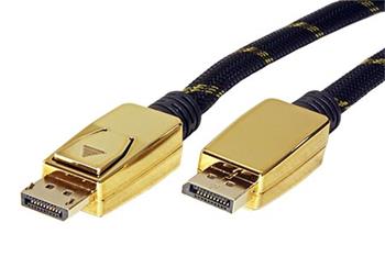 Gold DisplayPort kabel v.1.2 (HBR2, 4K@60Hz), DP(M) - DP(M), 10m