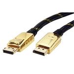 Gold DisplayPort kabel v.1.2 (HBR2, 4K@60Hz), DP(M) - DP(M), 1m