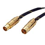 Gold kabel anténní TV, IEC169-2, M - F, 2,5m