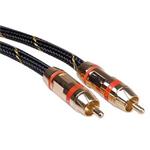 Gold kabel cinch(M) - cinch(M), červené konektory, 2,5m