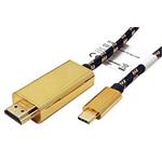 GOLD Kabel USB C(M) -> HDMI A(M), 4K@60Hz, 1m