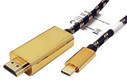 GOLD Kabel USB C(M) -> HDMI A(M), 4K@60Hz, 2m