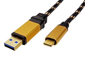 GOLD USB SuperSpeed 5Gbps kabel USB3.0 A(M) - USB C(M), 0,5m