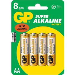 GP AA Super alkalická - 8 ks (6 + 2)