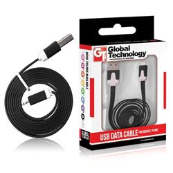 GT kabel USB pro iPhone 5 (8-pin) iOS7+, černý