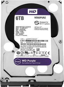 HDD 6TB WD60PURZ Purple 64MB SATAIII 5700rpm 3RZ
