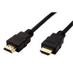 High Speed HDMI kabel s Ethernetem, HDMI M - HDMI M, ohebný (TPE), černý, 1m
