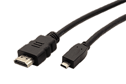 High Speed HDMI kabel s Ethernetem, HDMI M - microHDMI M, 0,8m