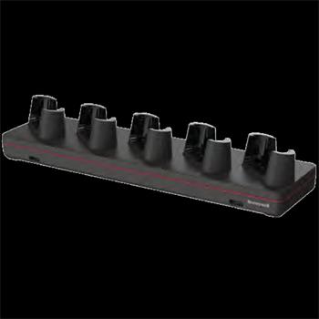 Honeywell CT70 5-bay charging base w/o power cord, up to 5pcs of CT70 with or w/o boot, power supply