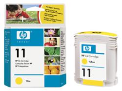 HP 11 Yellow Ink Cart, 28 ml, C4838A