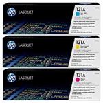 HP 131A CMY LJ Toner, 3-pack, U0SL1AM