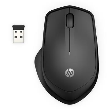 HP 285 Silent Wireless Mouse/Kancelářská/Optická/Pro praváky/1 200 DPI/Bezdrátová USB/Černá