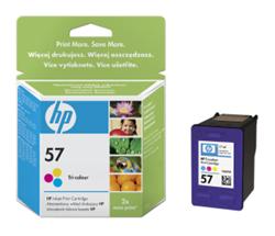 HP 57 Tri-color Ink Cart, 17 ml, C6657AE (500 pages)