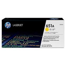 HP 651A Yellow LJ Toner Cart, CE342A (16,000 pages)