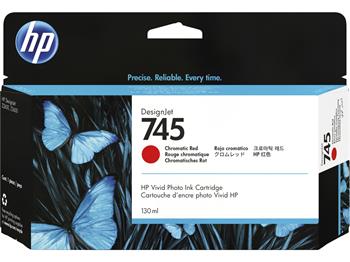 HP 745 inkoustová náplň chrom. červená, F9K00A