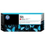 HP 745 inkoustová náplň chrom. červená, F9K06A
