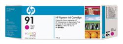 HP 91 Magenta DJ Ink Cart, 775 ml, C9468A