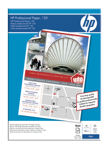 HP Professional Matt Inkjet Paper-100 sht/A3/297 x 420 mm, 120 g/m2, Q6594A