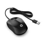 HP Wired 1000/Cestovní/Optická/1 200 DPI/Drátová USB/Černá