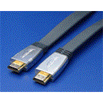 HQ OFC High Speed HDMI plochý kabel, HDMI M - HDMI M,  3,5m