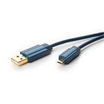 HQ OFC USB 2.0 kabel USB A(M) - microUSB B(M), 1m