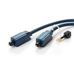HQ Optický kabel Toslink TOS(M) - TOS(M), 15m + redukce na optický jack3,5M