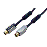 HQ SPC Kabel anténní 75 Ohm, IEC169-2, M-F, 3m
