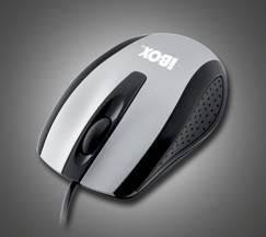 I-BOX FINCH optická myš, USB, stříbrno-černá