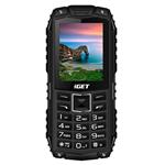 iGET Defender D10 Black - vodotěsný odolný telefon IP68, DualSIM, 2500 mAh, BT, svítilna, FM, MP3