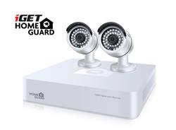 iGET HGDVK47702 - Kamerový CCTV set FullHD, 4CH DVR rekordér + 2x FHD 1080p kamera,Win/Mac/Andr/iOS