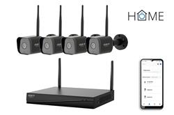 iGET HOME NVR N4C4 - CCTV bezdrátový Wi-Fi set 2K+ rozlišení, 4CH NVR + 4x kamera se zvukem a IR