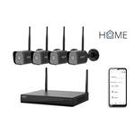 iGET HOME NVR N4C4 - CCTV bezdrátový Wi-Fi set 2K+ rozlišení, 4CH NVR + 4x kamera se zvukem a IR