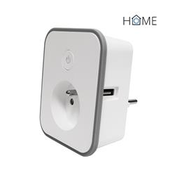 iGET HOME Power 2 USB - WiFi chytrá zásuvka 230V + 2x USB, samostatná, měření spotřeby, 3680W