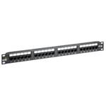 Solarix Patch panel 24 x RJ45 CAT6 UTP černý 1U (350 MHz)