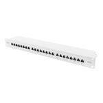 Digitus CAT 6A Patch Panel, stíněný, 1U, 24 portů, 8P8C, šedý, 483 mm (19 ")