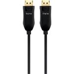 PremiumCord Optický DisplayPort 1.3/1.4 přípojný kabel M/M, zlacené konekt. 15m