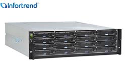 INFORTREND JB 3000 3U/16bay, JBOD, dual/redundant-controller; 4x SAS-12G ports; 16x drive, kabely miniSAS HD to miniSA