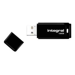 INTEGRAL flashdisk 128GB USB 2.0, černá, s odnímatelným krytem