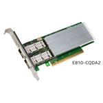 Intel® Ethernet Network Adapter E810-CQDA2, 2x100Gb QSFP28, PCIe 4.0 x16, bulk
