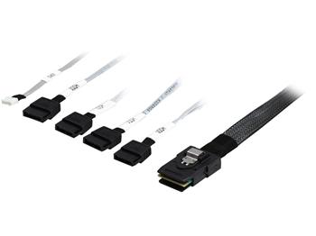 Intel® SAS cable kit AXXE34DRVCBL, Single, SAS/SATA 4 Drive cable