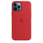 iPhone 12 Pro Max Silicone Case MagSafe (P.)RED