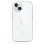 iPhone 15 + Clear Case with MagSafe