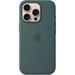 iPhone 16 Pro Silicone Case with MS - Lake Green