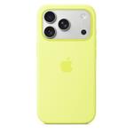 iPhone 17 Pro Silicone Case with MS – Neon Yellow