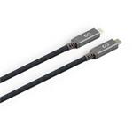 iWant USB-C to USB-C pletený kabel s Thunderbolt 3 šedý 1m