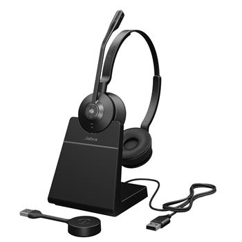 Jabra Engage 55/Stereo/USB/DECT/Bezdrát/MS/Stand/Černá