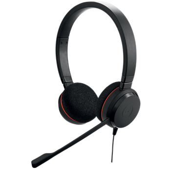 Jabra Evolve 20/Stereo/USB-C/Drát/Černá