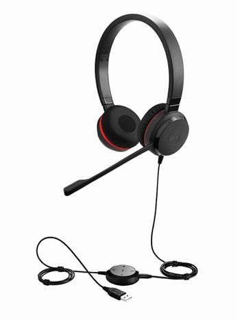 Jabra Evolve 30 II/Stereo/Jack/Drát/MS/Černá